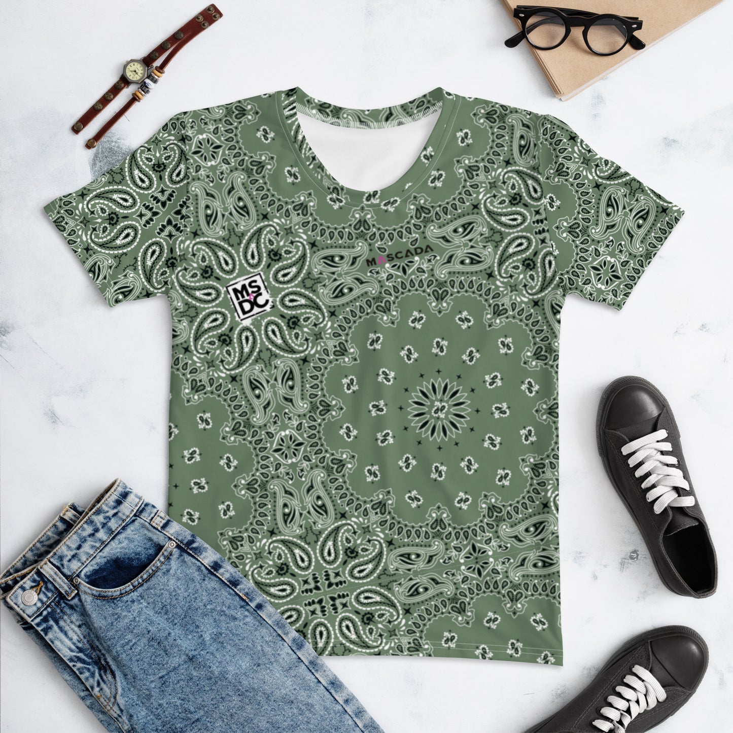 Bandana-shirt GREEN donna